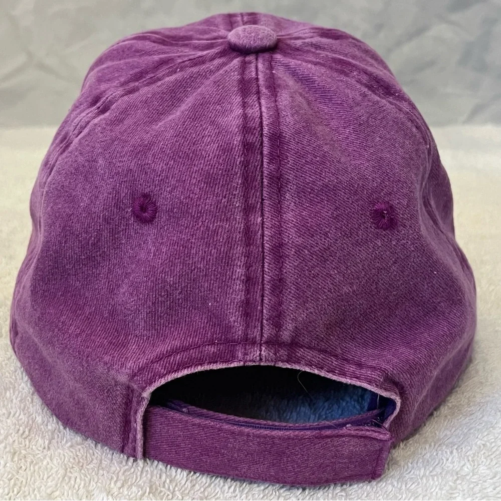 Panama City Purple Adjustable Beach Cap